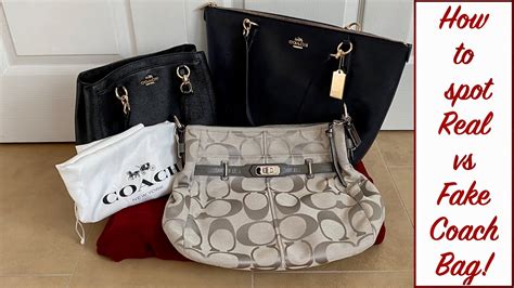 coach bag original vs fake|knockoff coach purses with wallets.